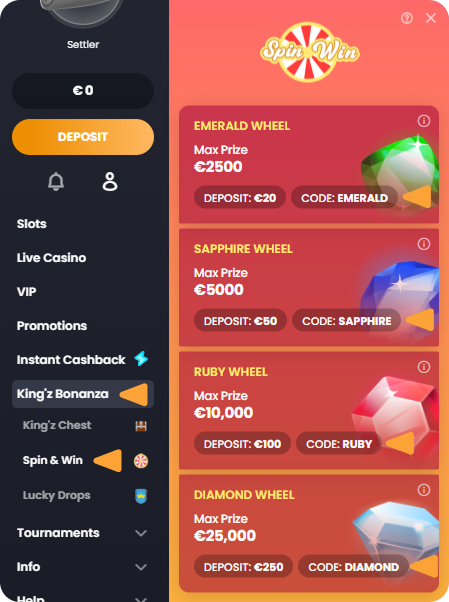 How to Claim Kingz Bonanza? Spin & Win